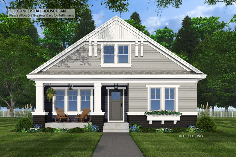 House Plan House Plan #33091 Front Elevation 