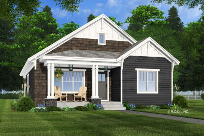 Craftsman House Plan #098-00545 Elevation Photo