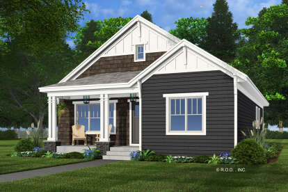 Craftsman House Plan #098-00545 Elevation Photo