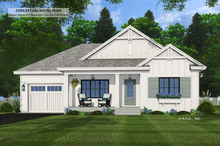 House Plan House Plan #33093 Front Elevation 