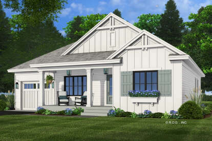 Modern Farmhouse House Plan #098-00546 Elevation Photo