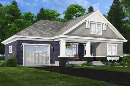 Craftsman House Plan #098-00547 Elevation Photo