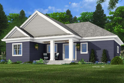 Craftsman House Plan #098-00547 Elevation Photo