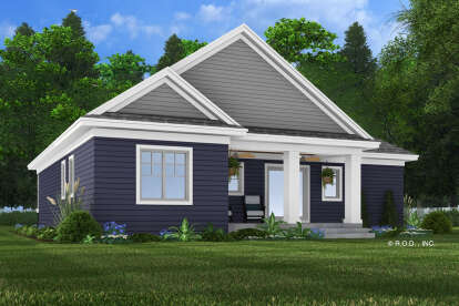 Craftsman House Plan #098-00547 Elevation Photo
