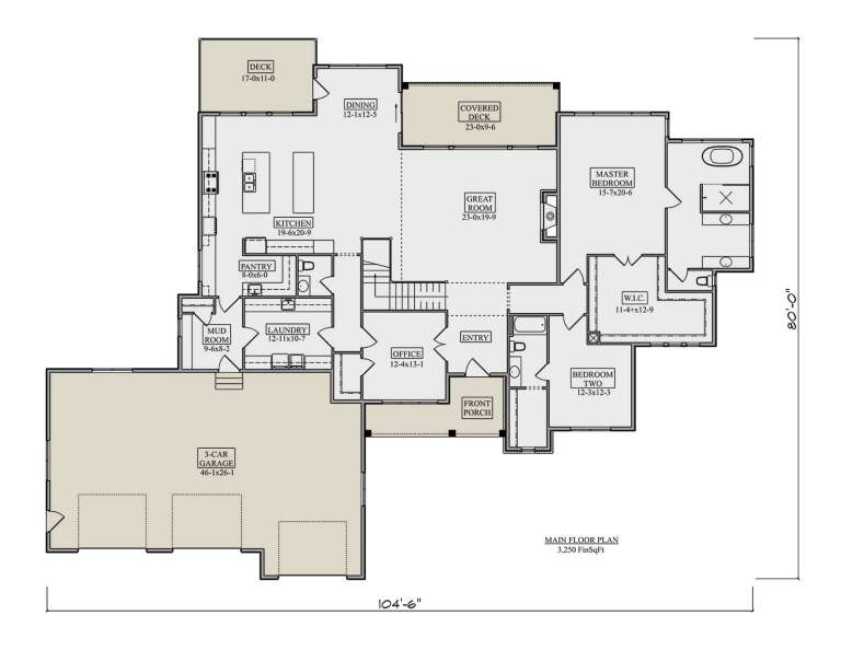 House Plan House Plan #33095 Drawing 1
