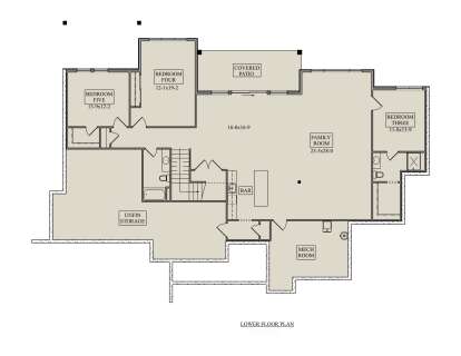 Basement for House Plan #5631-00270