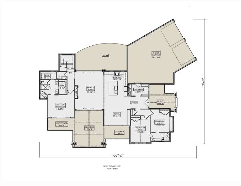 House Plan House Plan #33096 Drawing 1