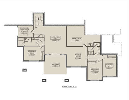 Basement for House Plan #5631-00271