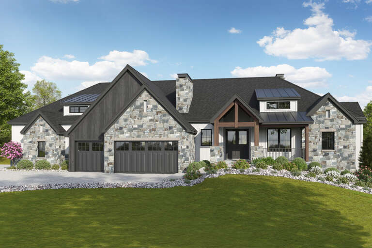 House Plan House Plan #33097 Angled Front Elevation