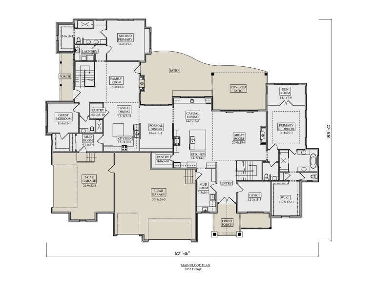 House Plan House Plan #33097 Drawing 1