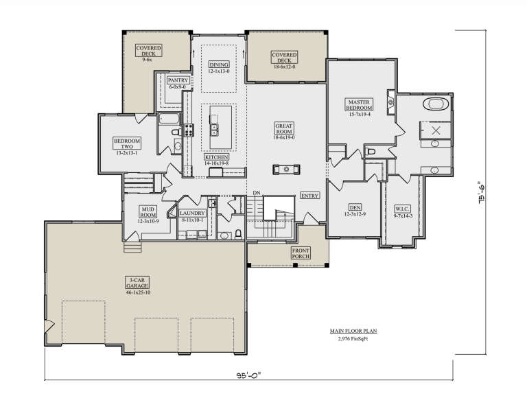 House Plan House Plan #33098 Drawing 1