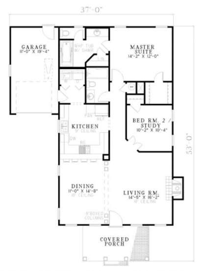 Floorplan 1 for House Plan #110-00149