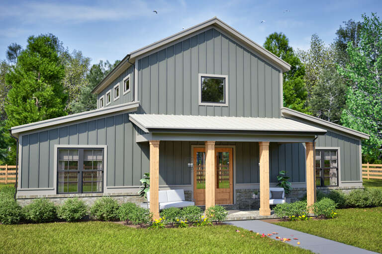 House Plan House Plan #33101 Angled Front Elevation