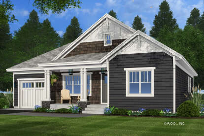 Craftsman House Plan #098-00548 Elevation Photo
