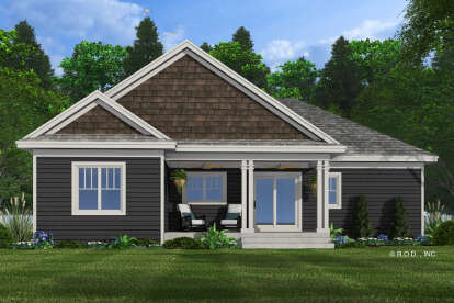 Craftsman House Plan #098-00548 Elevation Photo