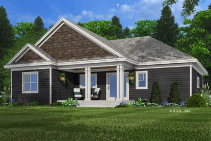 Craftsman House Plan #098-00548 Elevation Photo