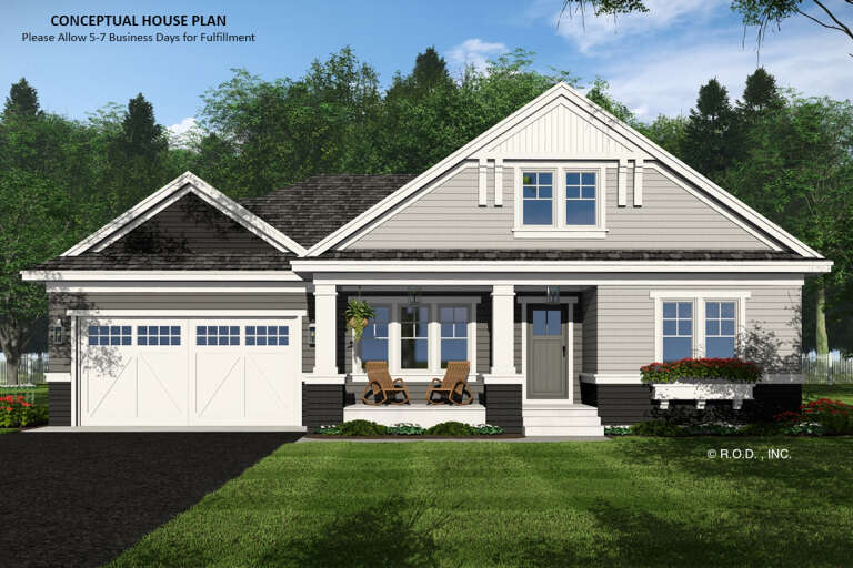 House Plan House Plan #33104 Front Elevation 
