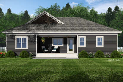 Craftsman House Plan #098-00551 Elevation Photo