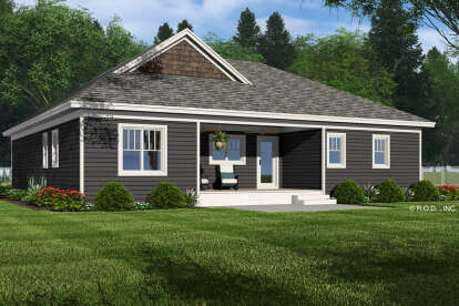Craftsman House Plan #098-00551 Elevation Photo