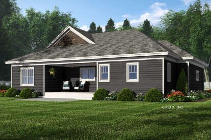 Craftsman House Plan #098-00551 Elevation Photo