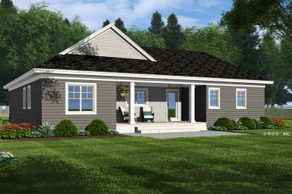 Craftsman House Plan #098-00553 Elevation Photo