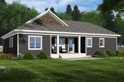 Craftsman House Plan #098-00554 Elevation Photo