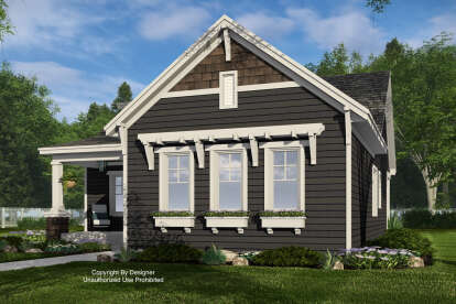 Craftsman House Plan #098-00555 Elevation Photo