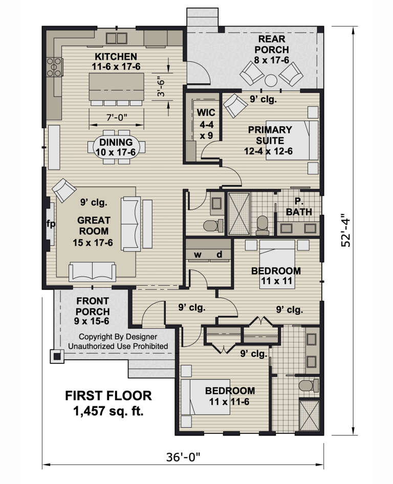 House Plan House Plan #33109 Drawing 1