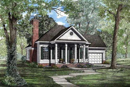 Traditional House Plan #110-00150 Elevation Photo