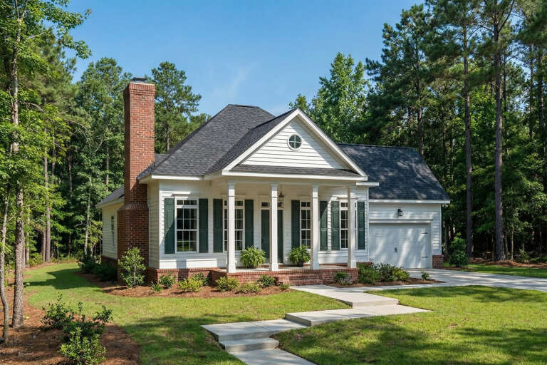 House Plan House Plan #3311 Angled Front Elevation