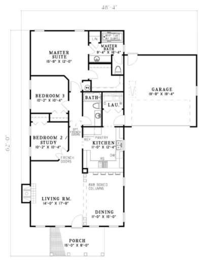 Floorplan 1 for House Plan #110-00150