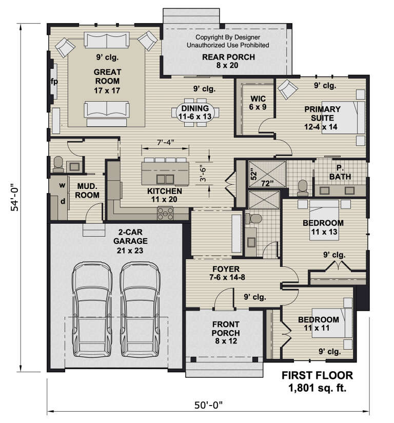 House Plan House Plan #33111 Drawing 1