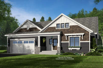 Craftsman House Plan #098-00558 Elevation Photo