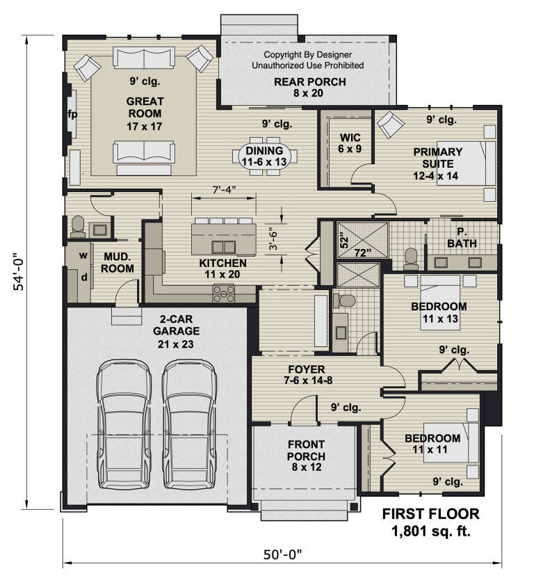 House Plan House Plan #33112 Drawing 1