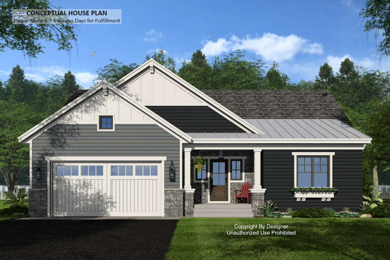 House Plan House Plan #33113 Front Elevation 
