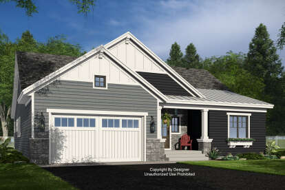 Craftsman House Plan #098-00559 Elevation Photo