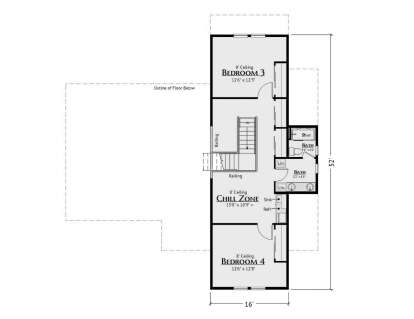 Second Floor for House Plan #5460-00001