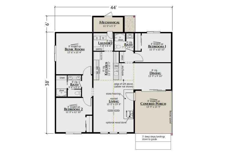 House Plan House Plan #33117 Drawing 1