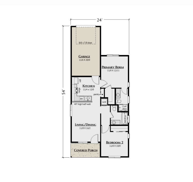 House Plan House Plan #33120 Drawing 1