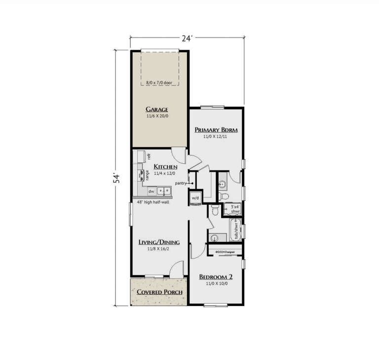 House Plan House Plan #33122 Drawing 1