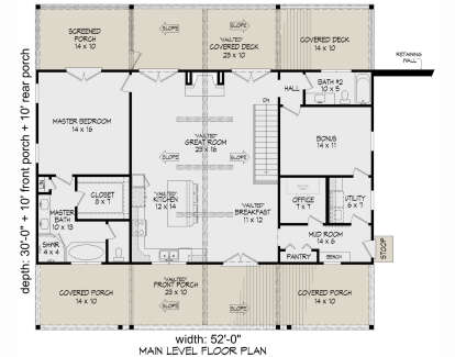 Main Floor  for House Plan #940-01291