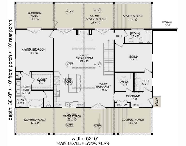 House Plan House Plan #33123 Drawing 1