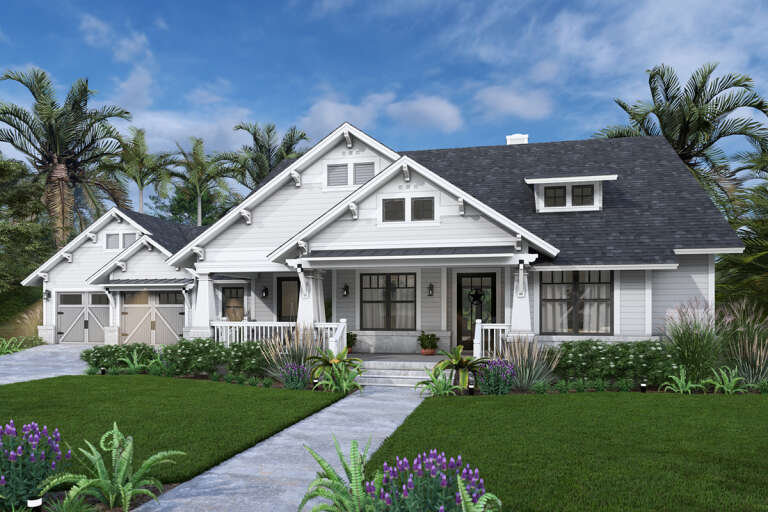 House Plan House Plan #33127 Angled Front Elevation