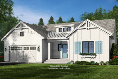Modern Farmhouse House Plan #098-00560 Elevation Photo