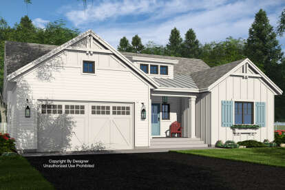 Modern Farmhouse House Plan #098-00560 Elevation Photo