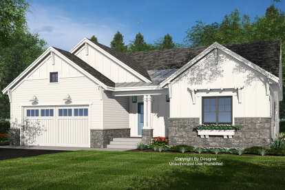 Modern Farmhouse House Plan #098-00561 Elevation Photo