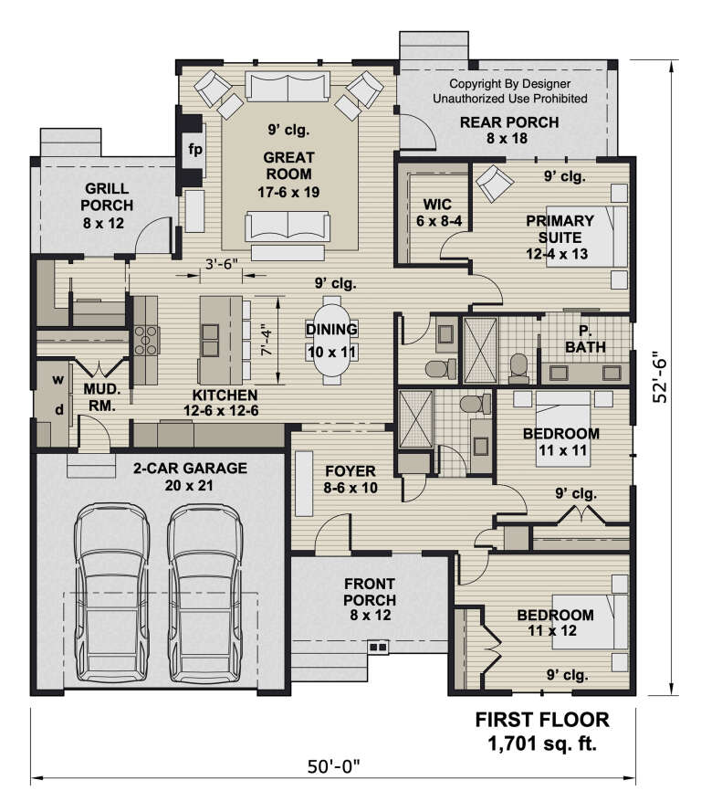 House Plan House Plan #33129 Drawing 1