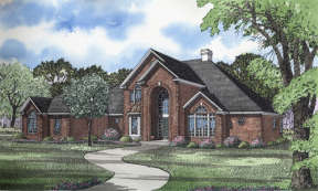 Traditional House Plan #110-00152 Elevation Photo