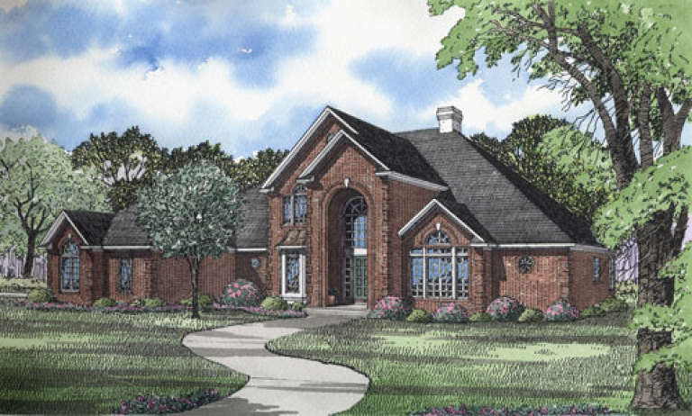 Traditional House Plan #110-00152 Elevation Photo