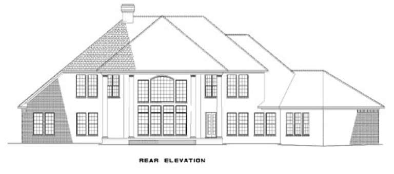 Traditional House Plan #110-00152 Elevation Photo